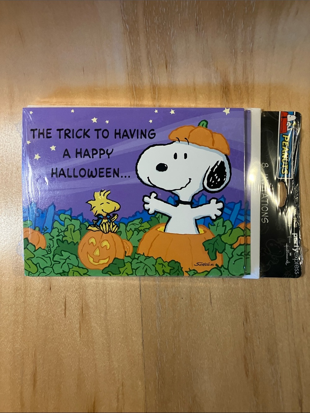 8 Peanuts Snoopy Halloween Greeting Cards by party express from Hallmark